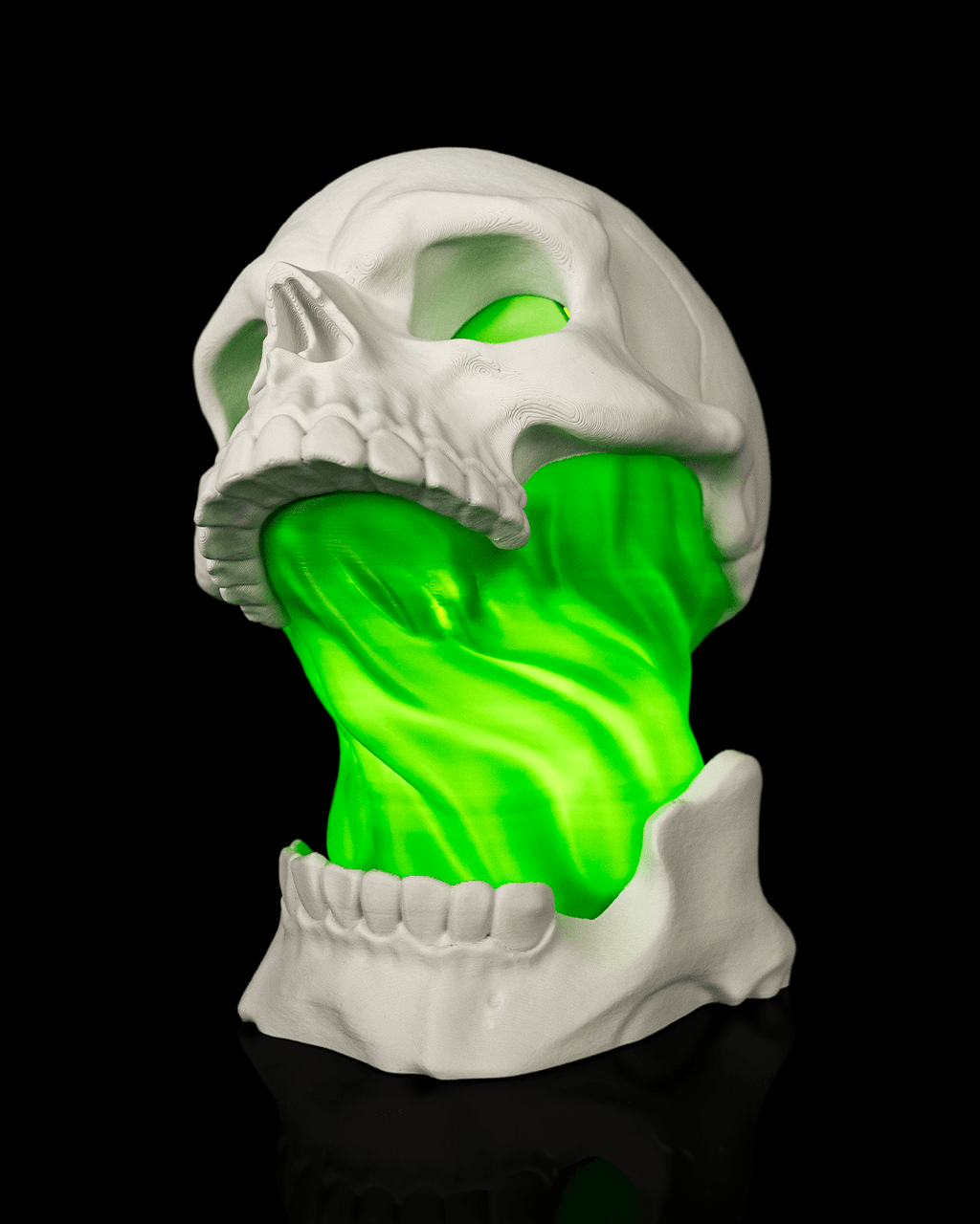Totenkopf Tischlampe