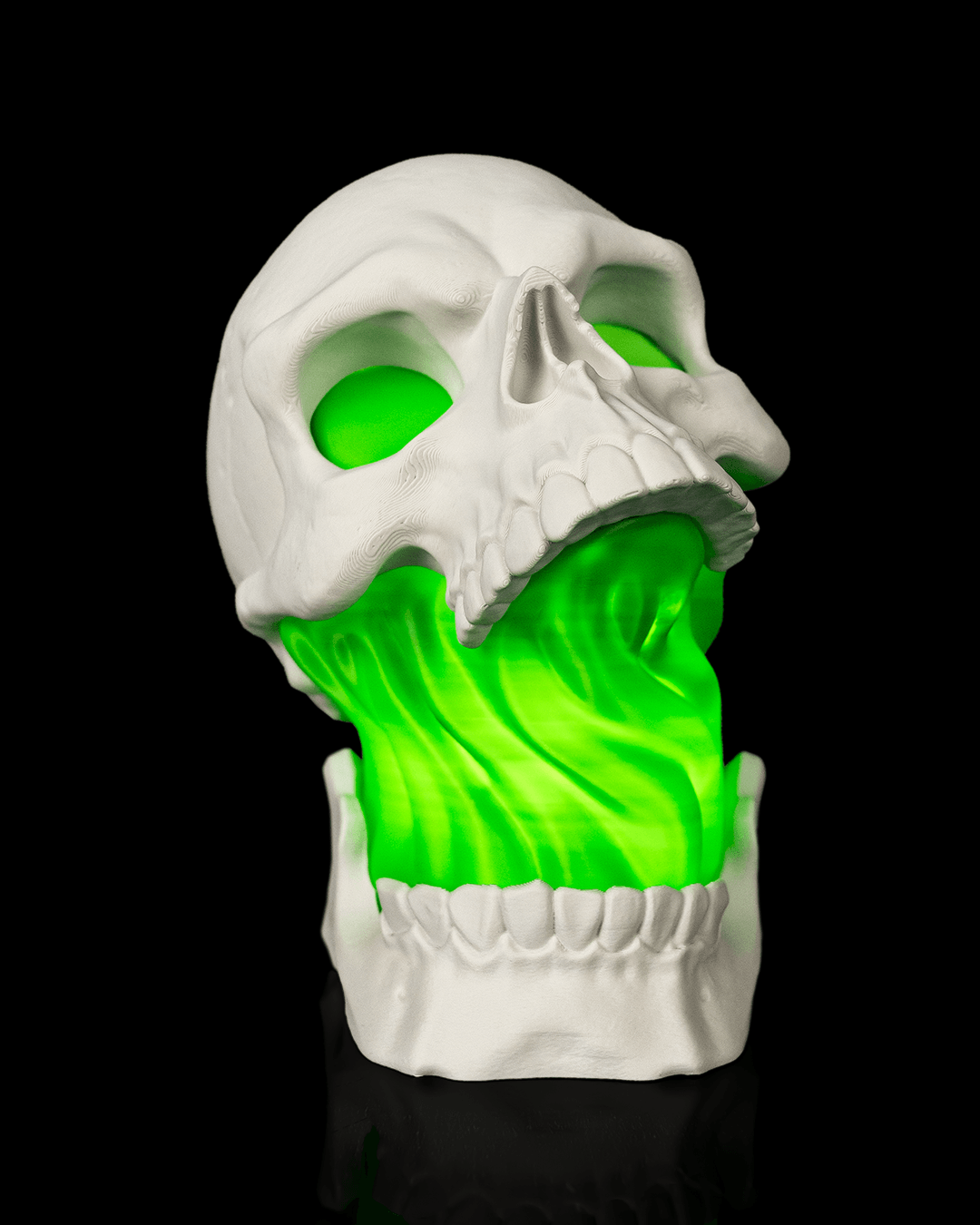 Totenkopf Tischlampe